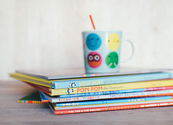 Books and a mug