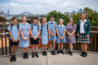 Students from St Joseph's Catholic Primary School Como, St Michael's Catholic Primary School Daceyville, Domremy College Five Dock, and Brigidine College Randwick