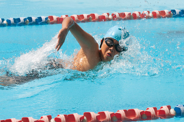 Swimmer at the Sydney Catholic Schools Zone 6 Swimming Carnival