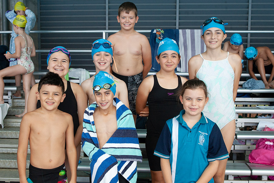 Swimmers at Sydney Catholic Schools Zone 6 Swimming Carnival