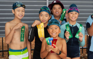 Swimmers at Sydney Catholic Schools Zone 6 Swimming Carnival