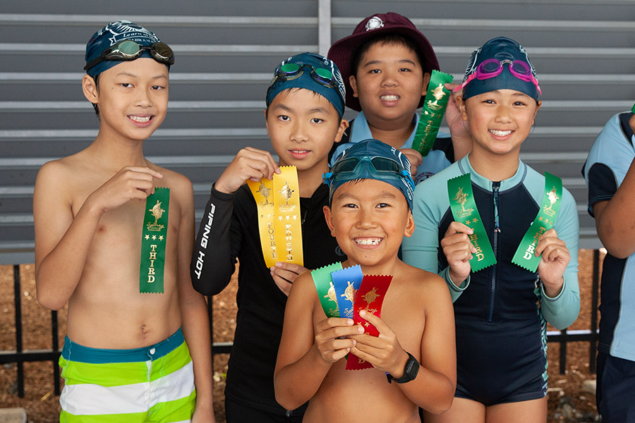 Swimmers at Sydney Catholic Schools Zone 6 Swimming Carnival