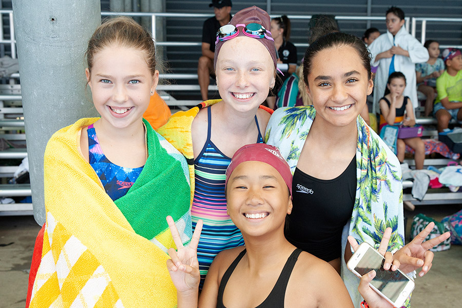 Swimmers at Sydney Catholic Schools Zone 6 Swimming Carnival