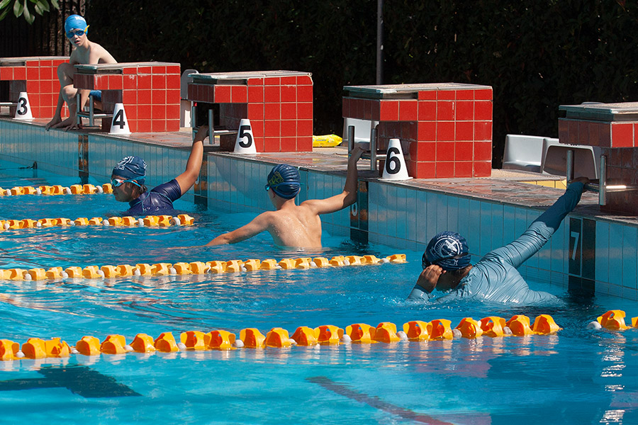 Swimmers at Sydney Catholic Schools Zone 6 Swimming Carnival