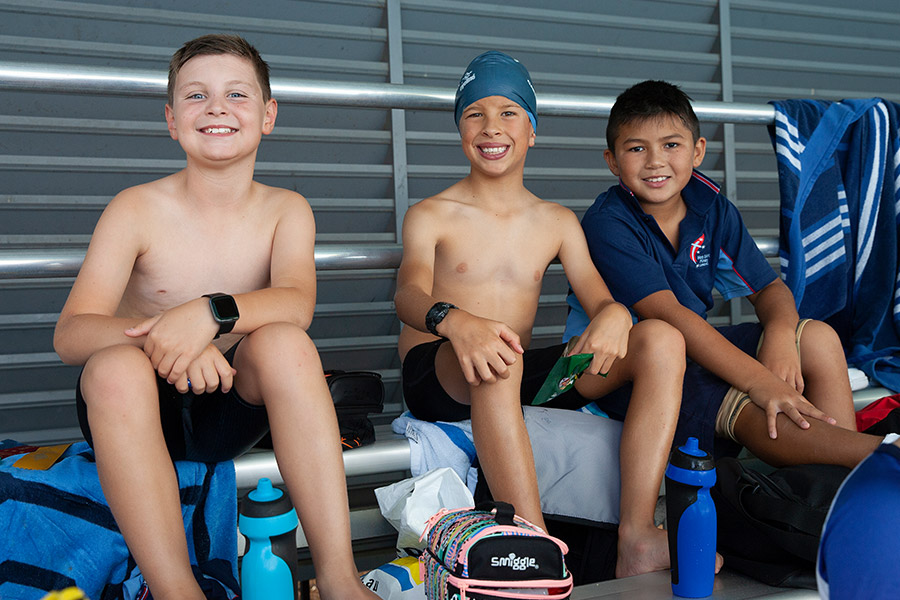 Swimmers at the Sydney Catholic Schools Zone 6 Swimming Carnival