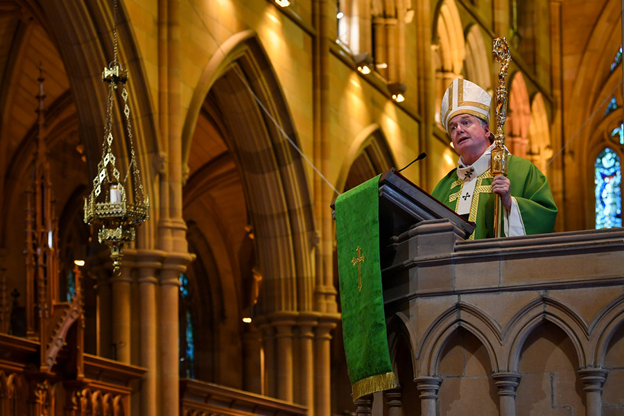 Commissioning Mass for Sydney Catholic Schools first-year teachers at St Mary's Cathedral