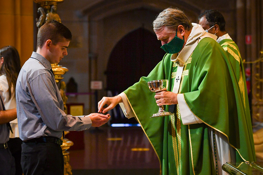 Commissioning Mass for Sydney Catholic Schools first-year teachers at St Mary's Cathedral