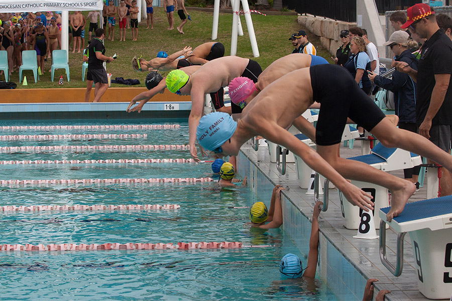 Swimmer at Sydney Catholic Schools Zone 5 Swimming Carnival