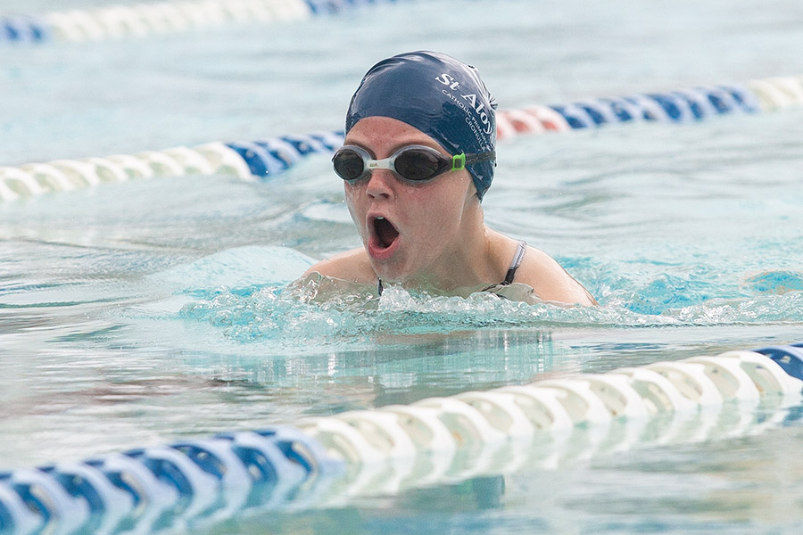 Swimmer at Sydney Catholic Schools Zone 5 Swimming Carnival