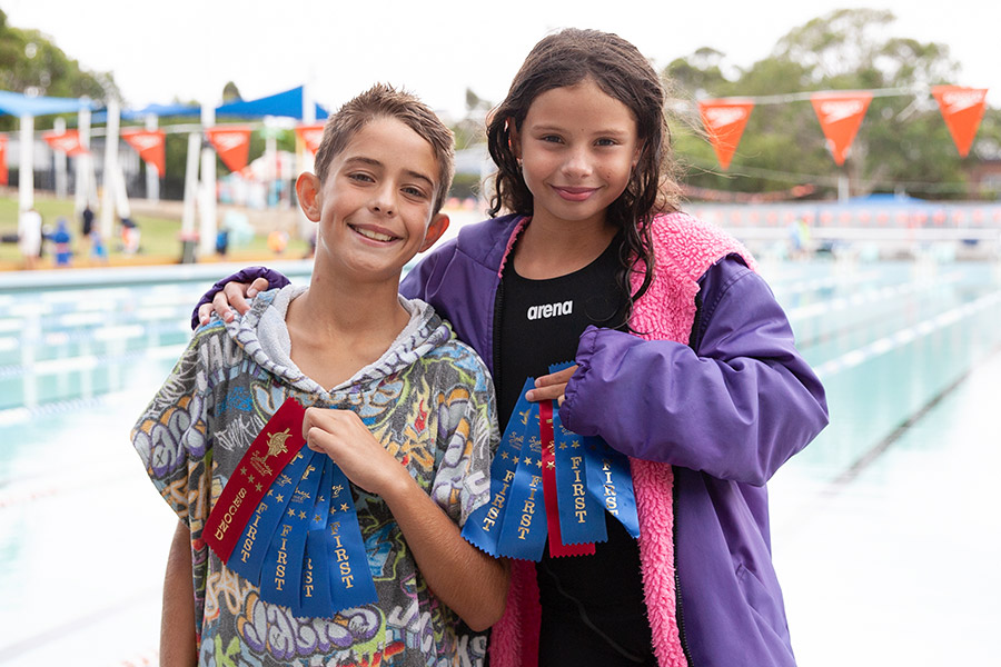 Swimmers at Sydney Catholic Schools Zone 5 Swimming Carnival