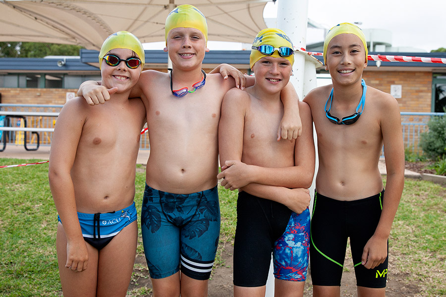 Swimmers at Sydney Catholic Schools Zone 5 Swimming Carnival