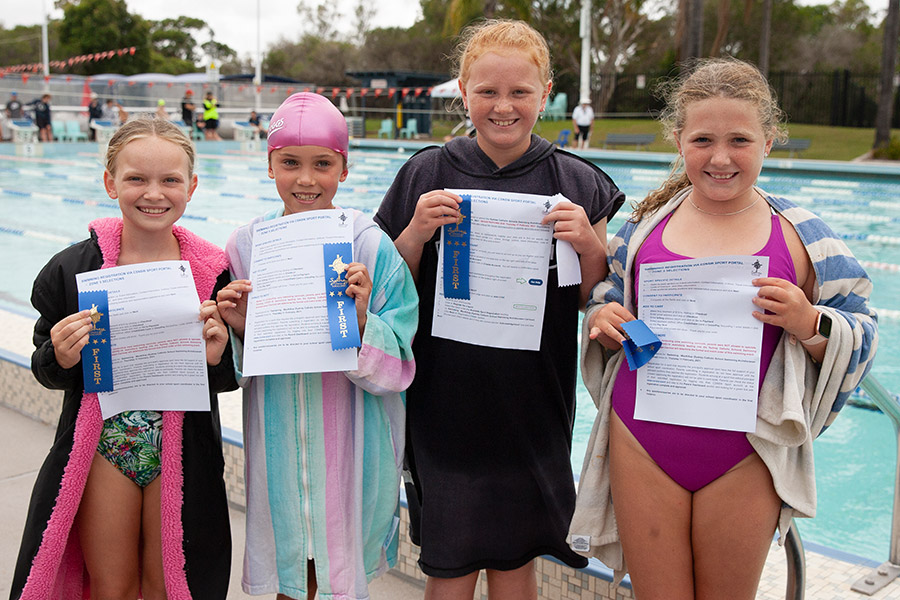 Swimmers at Sydney Catholic Schools Zone 5 Swimming Carnival