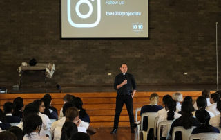 Students at the 10:10 event