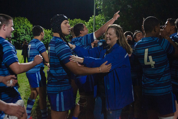 Patrician Brothers Fairfield celebrate their NRL Schoolboy Cup Round 2 win