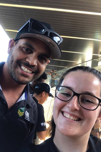 Ashleigh Ingrey Ferris with Greg Inglis